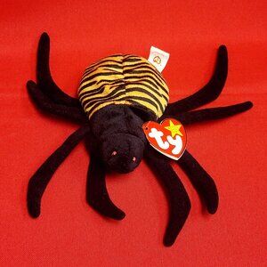 Ty Beanie Babies Spinner The Spider 1997 Plush Stuffed Animal
